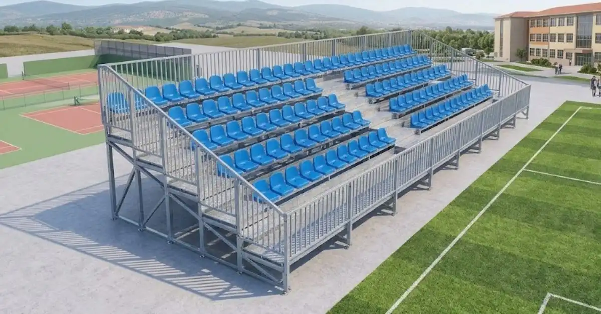 Guide des Tribunes en Acier pour Écoles et Installations Sportives